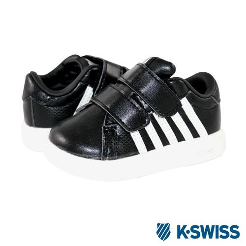 K-Swiss Hoke Strap休閒運動鞋-童-黑/白