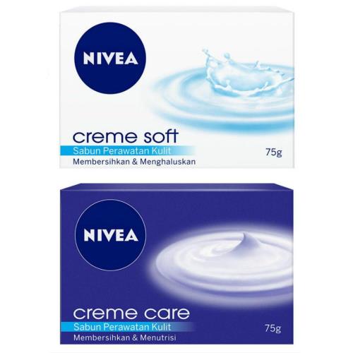 原裝進口妮维雅NIVEA Care Pflegeseife 清潔柔膚香皂清爽型/滋潤型(75g)*24