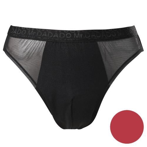 任-【DADADO】熱銷持續款輕透性感M-LL三角褲(神秘紅)