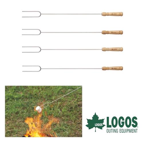 LOGOS BBQ串燒叉LG81335002（四入）／城市綠洲（烤肉、露營、串燒叉、野炊、營火）