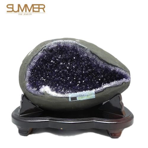SUMMER寶石 圓滿招財天然紫晶洞《2.3KG》(X052)