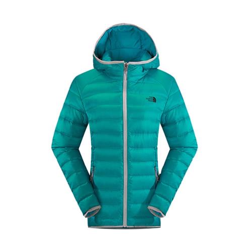 The North Face 女 700 fill 羽絨兜帽外套 綠色 CTW0EY3