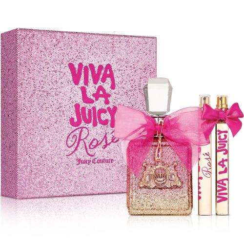 Juicy Couture Viva La Juicy Rose 香氛禮盒(淡香精100ml+10ml+蝴蝶結淡香精10ml)-送品牌紙袋