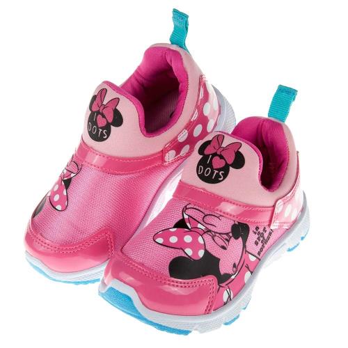 《布布童鞋》Disney迪士尼米妮亮彩粉色兒童運動鞋(15~20公分) [ M7R062H ] 桃色款