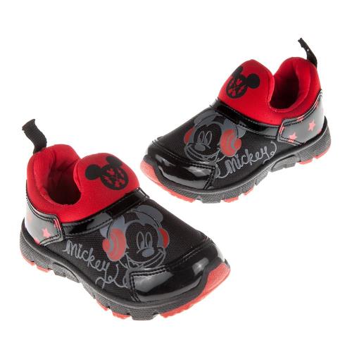 《布布童鞋》Disney迪士尼米奇亮彩黑色兒童運動鞋(15~20公分) [ M7S062D ] 黑色款