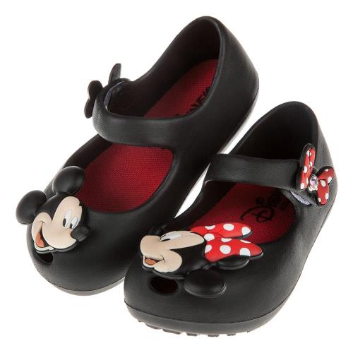 《布布童鞋》Disney迪士尼米奇米妮兩小無猜黑色輕便公主涼鞋(14~19公分) [ D7P007D ] 黑色款