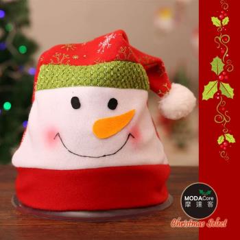 摩達客耶誕派對-可愛雪人雪花帽