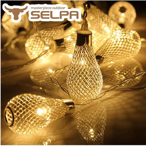 【韓國SELPA】繽紛飾品-鐵藝造型LED燈串(10燈組)