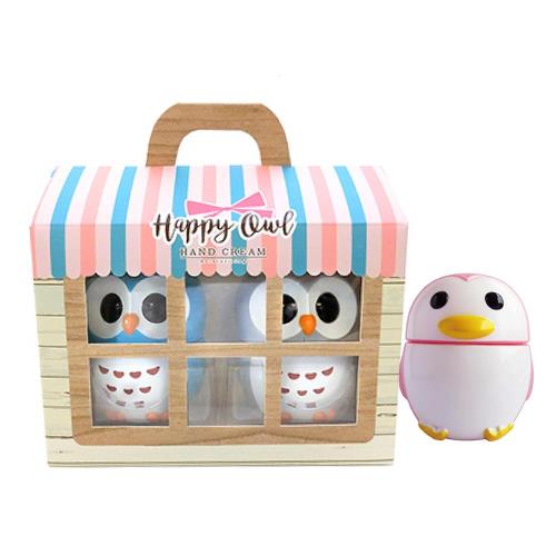 Happy Owl 快樂貓頭鷹 極潤護手霜禮盒2入組 送可愛企鵝護手乳(20ML)