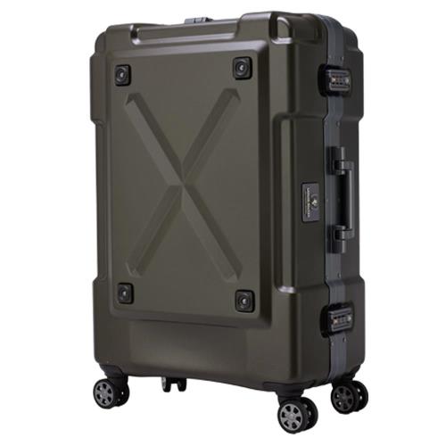 日本 LEGEND WALKER 6302-62-25吋 鋁框密碼鎖輕量行李箱 消光棕