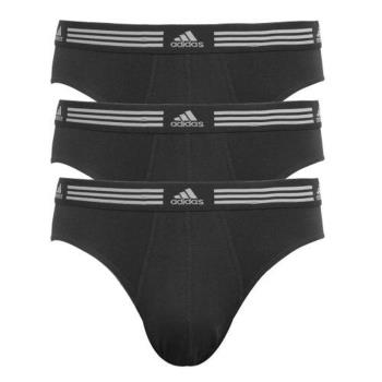 Adidas 男時尚黑色三角內著3件組(預購)