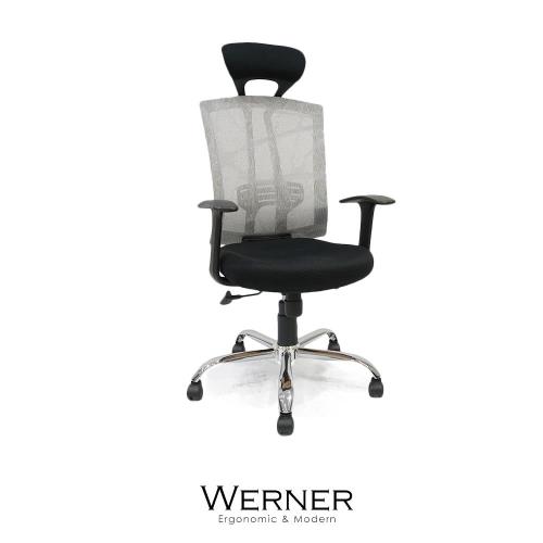 辦公椅/電腦椅【obis】Werner頭靠透氣網布辦公椅/電腦椅
