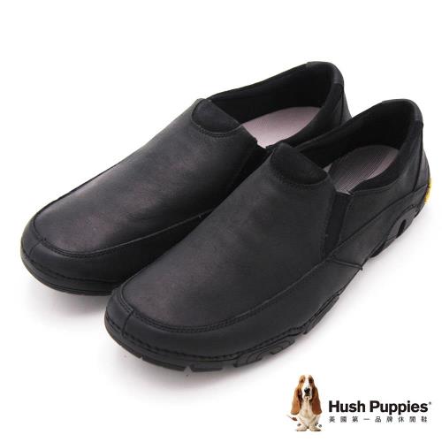 Hush Puppies Onchu LEDGER 雙線型紳士休閒 男皮鞋-黑(另有咖)