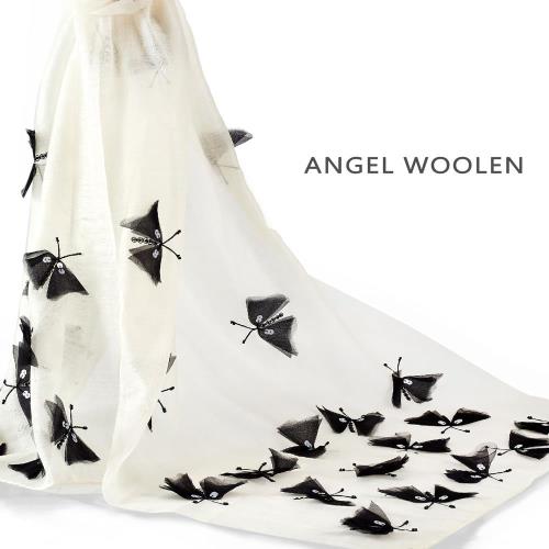 Angel Woolen 蝶舞 印度手工披肩 圍巾(共五色)