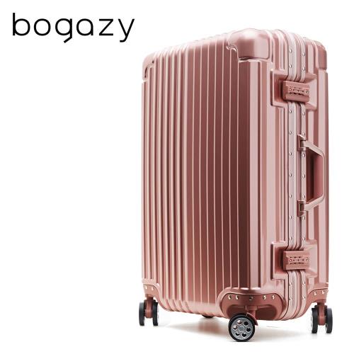 【Bogazy】獵焰風暴 29吋鋁框PC鏡面行李箱(多色任選)
