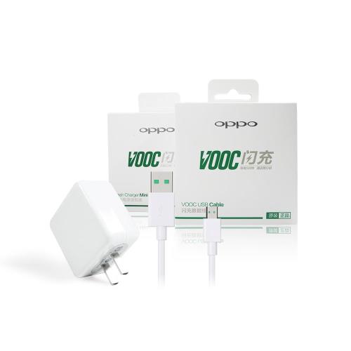 OPPO VOOC mini 最新一代 原廠閃充電源適配器VC54JBCH + 新版閃充傳輸線組 (盒裝)
