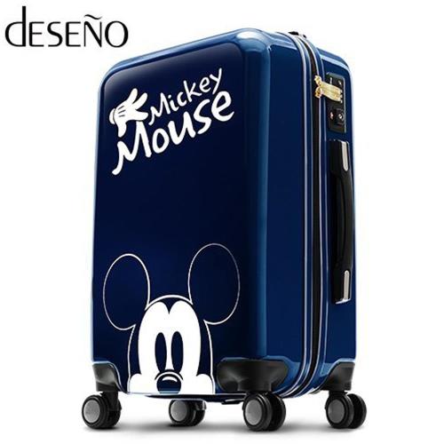  Deseno 迪士尼 Disney 米奇 米妮 奇幻之旅 多色 鏡面 拉鍊箱 旅行箱 24吋 行李箱 CL2609