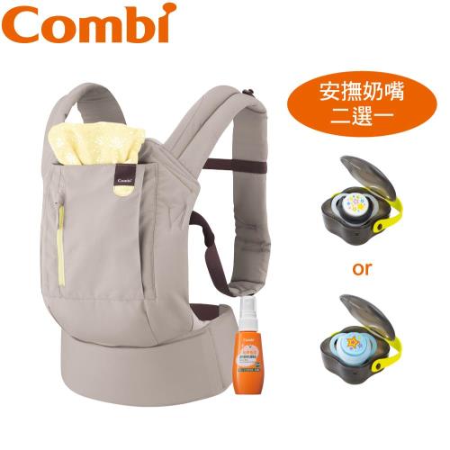 日本Combi Join 舒適減壓腰帶式背巾+睡眠輕薄型安撫奶嘴含盒+香茅噴液