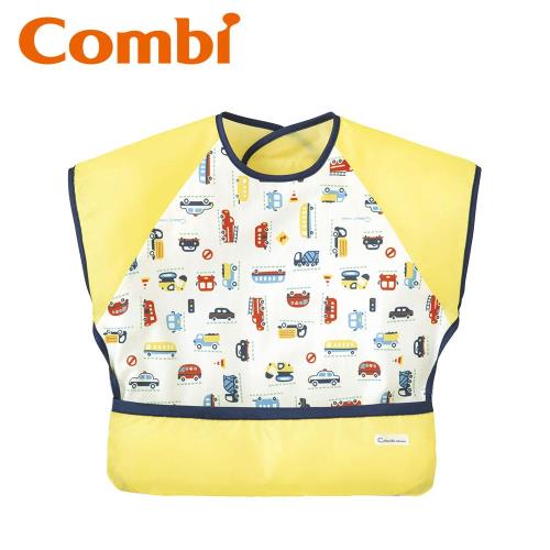 日本 Combi mini 食事圍兜短袖-玩具車