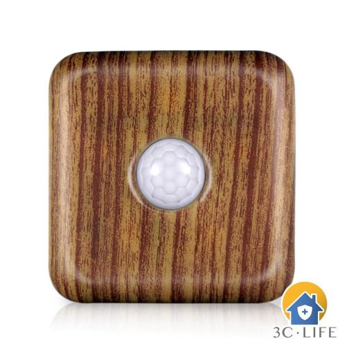 【3C-LIFE】熱銷款 環保節能省電 安全家 LED智能夜視燈 (木紋 NL-008)