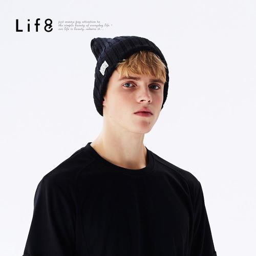 Life8-Casual 針織 復古毛帽-黑/殼黃紅/森林綠/陽澄/濃藍-05308