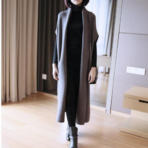 【翡嵐絲】預購款 - 都會女孩OL風 厚實針織長版背心