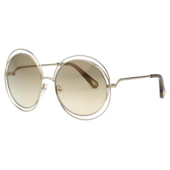 CHLOE金屬大框 水銀面 太陽眼鏡 (淡金色) CE114SD(小面版並可裝眼鏡鏈)