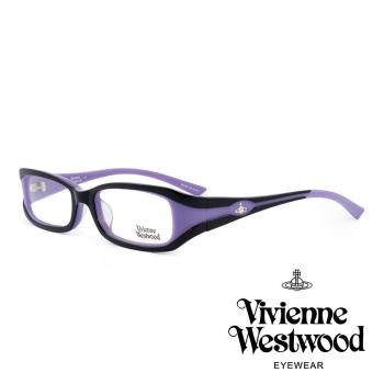 Vivienne Westwood 英國薇薇安魏斯伍德★英倫立體雕刻風格光學眼鏡 黑紫 VW156E01