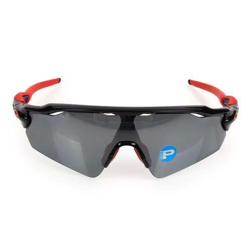 OAKLEY RADAR EV 太陽眼鏡-附硬盒鼻墊 登山 自行車 黑紅