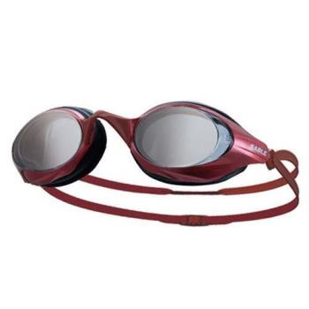 SABLE 黑貂 競速型塑剛玻璃鏡片泳鏡 游泳-清晰防霧防雜光強光 紅