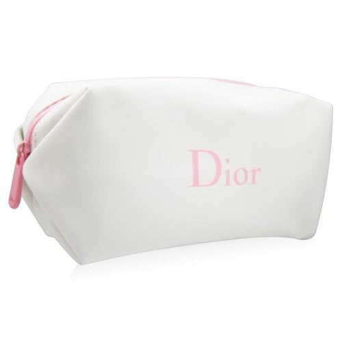 Dior迪奧 花植水漾純白色化妝包(橫長15cm.高8cm.寬6cm) 
