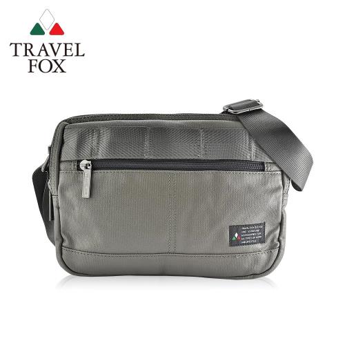 【TRAVEL FOX 旅狐】輕巧雙料防撥水帆布側背包 (TB663-17) 綠色