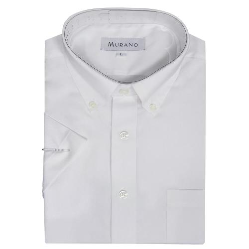 【MURANO】正式短袖襯衫-白色