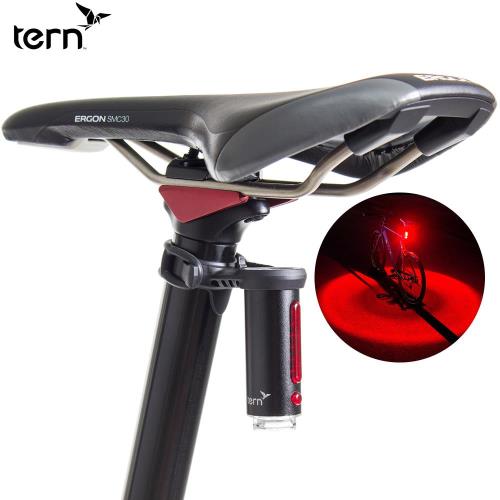 Tern Vizy Light 360度鋁合金地面投射紅光尾燈/後燈-黑色