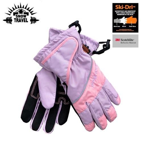 SNOW TRAVEL 英國Ski-Dri 觸控保暖手套AR-73 粉紅