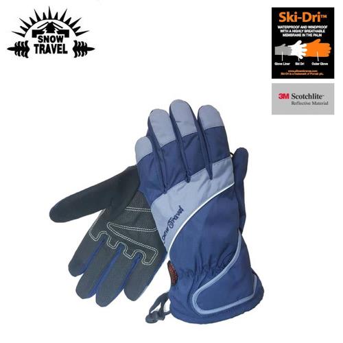SNOW TRAVEL 英國Ski-Dri 觸控保暖手套AR-73 藍色