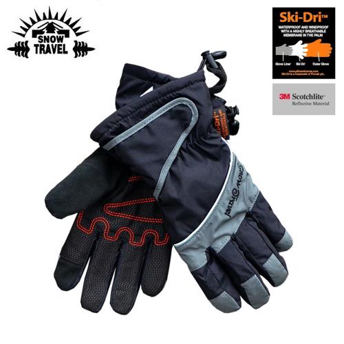 SNOW TRAVEL 英國Ski-Dri 觸控保暖手套AR-73 黑色