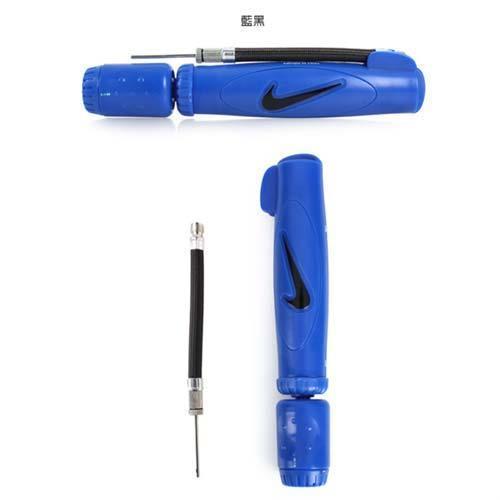 NIKE 打氣筒-配件 籃球 足球 排球 躲避球 隨身 攜帶型 藍黑