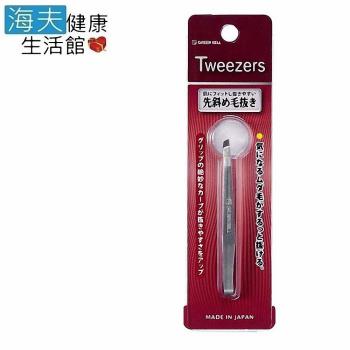 海夫 日本綠鐘 SE 不鏽鋼斜寬口毛拔 三包裝SE-009