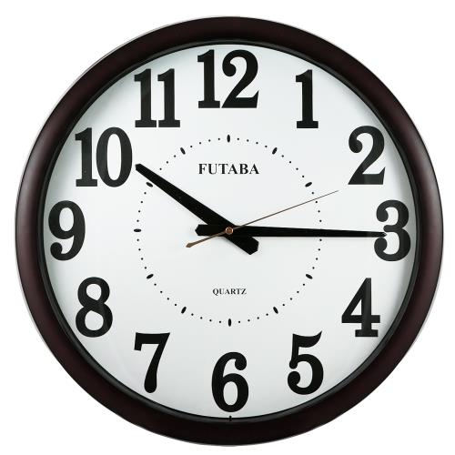 FUTABA-高級辦公室超靜音大掛鐘_深木 395