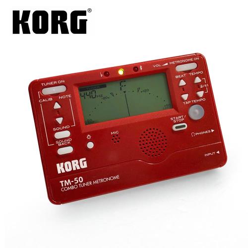 KORG TM-50 全功能冷光調音/節拍器1入(3款顏色可選)