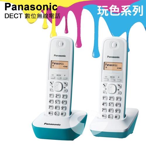 Panasonic 松下國際牌DECT數位無線電話 KX-TG1612 (湖水藍)