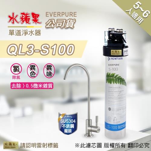 EVERPURE 水蘋果 QL3-S100 單道淨水器