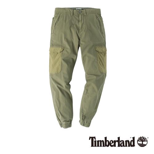 Timberland男款藻綠色Profile Lake 修身版工作風窄管褲
