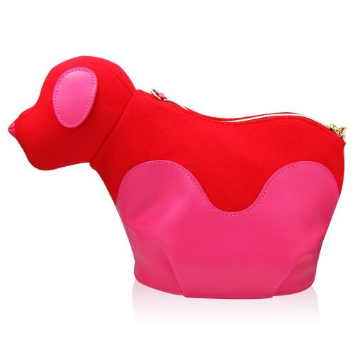 LANCOME蘭蔻 2018新年狗狗鍊包(橫長25cm 邊寬8cm 直高16cm)