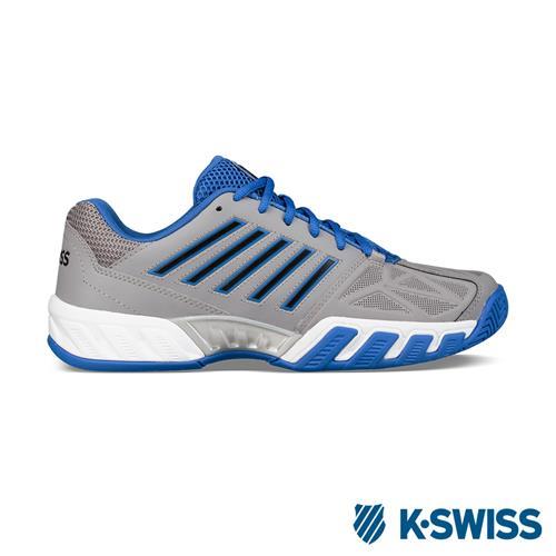 K-Swiss Bigshot Light 3輕量專業網球鞋-男-灰/藍/黑