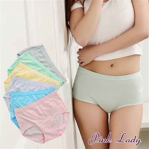 任-【PINK LADY】親膚棉質透氣包臀中高腰內褲801
