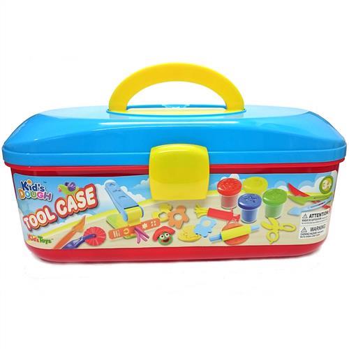 kids Dough-美國無毒黏土-4色手提工具盒