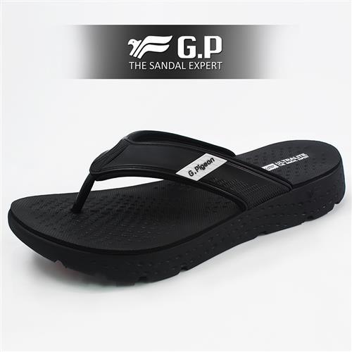 G.P 男款超輕量舒適夾腳拖鞋G8592M-黑色(SIZE:40-44 共三色)