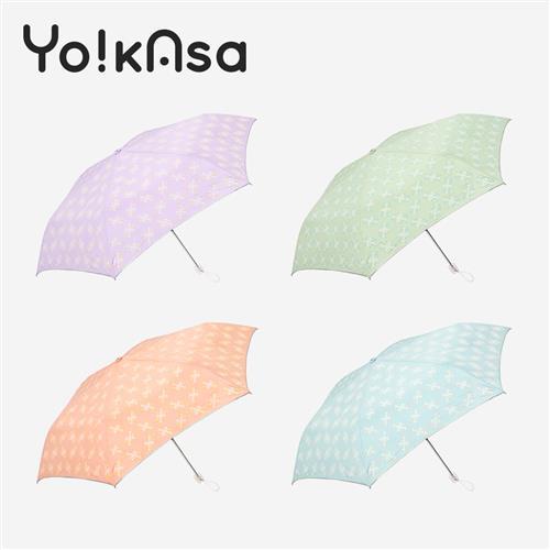 Yo!kAsa 防曬日系花漾手開折傘(五色任選)